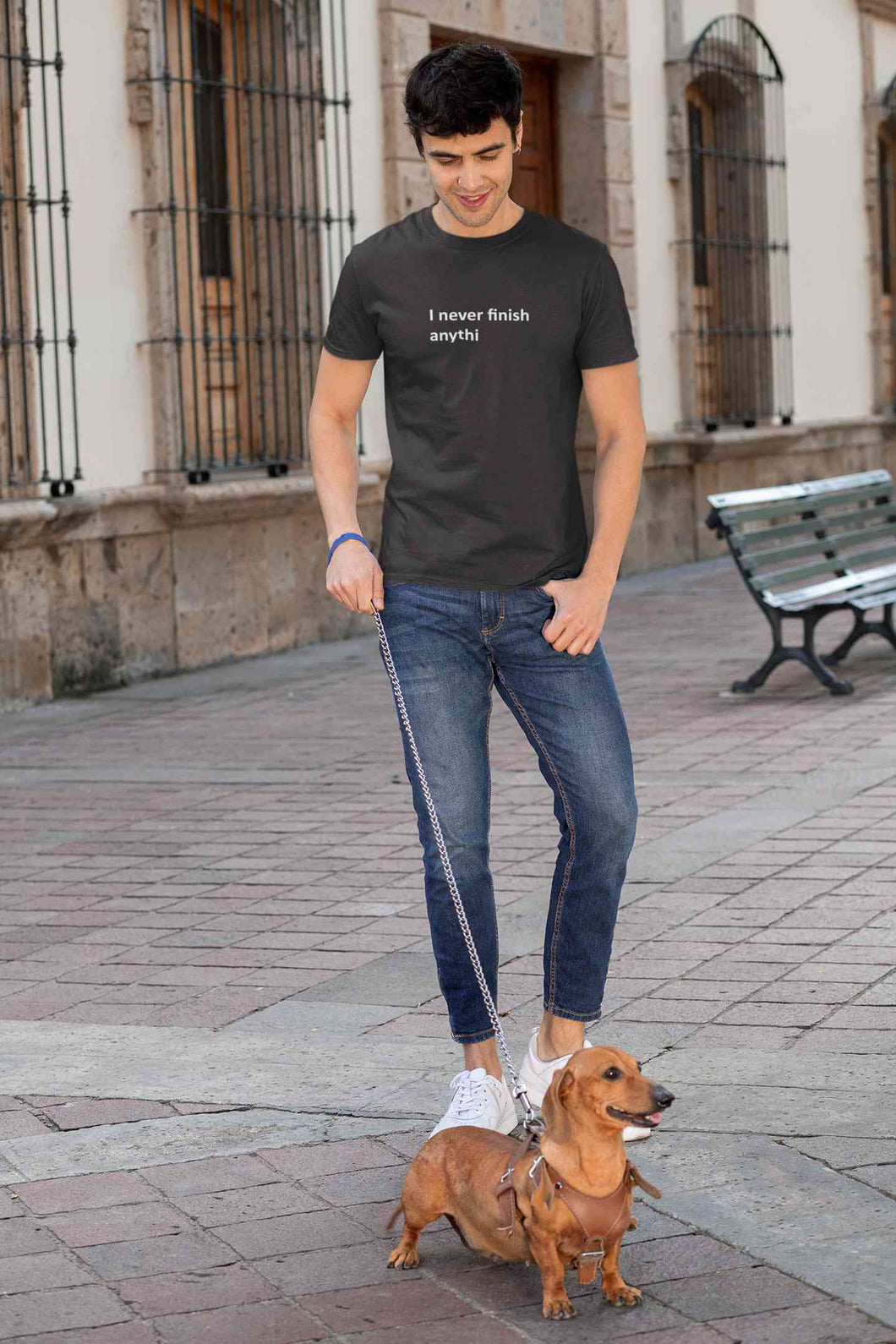 Never Finish Mens Half Sleeves T-shirt- KidsFashionVilla