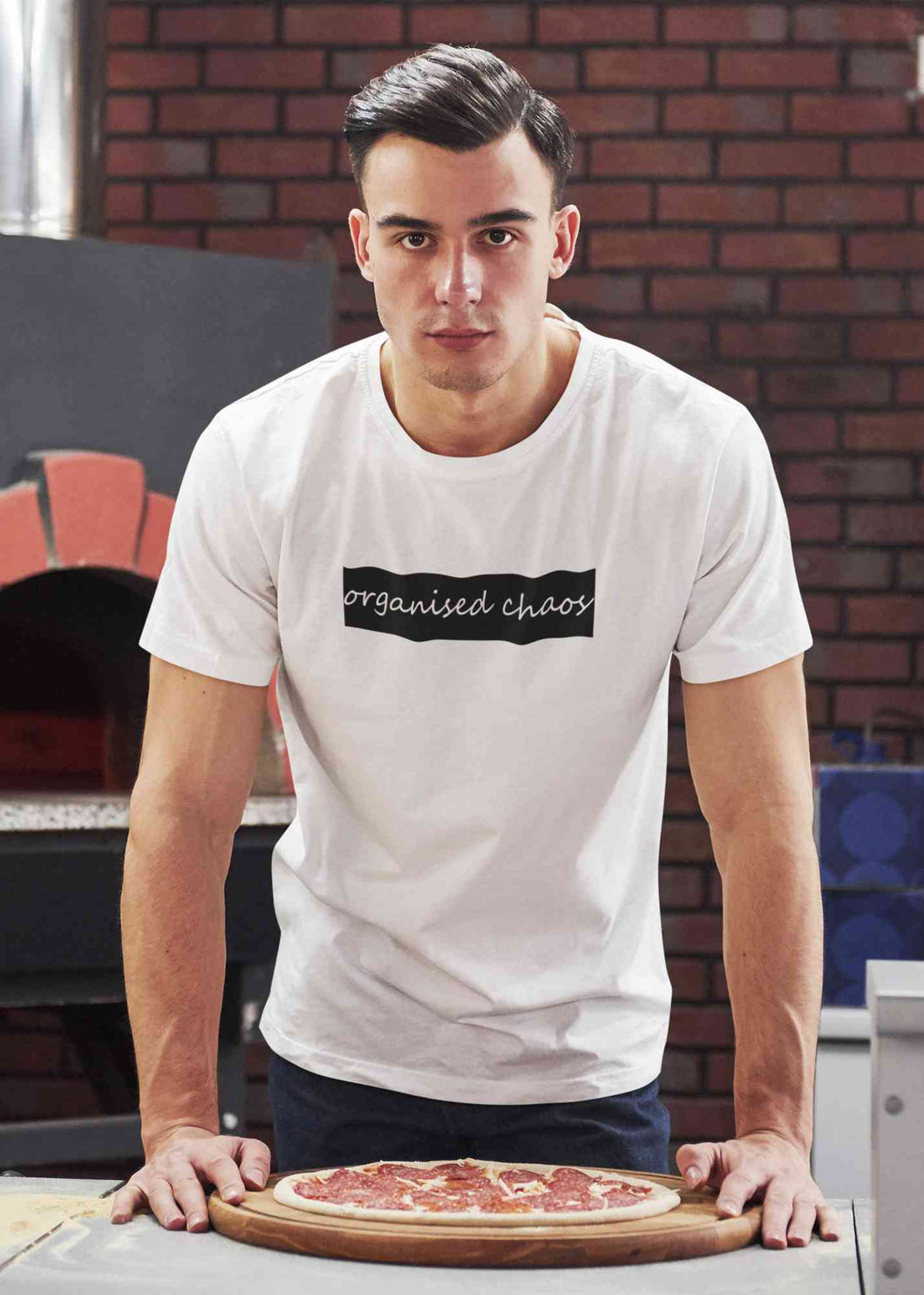 Organised Chaos Mens Half Sleeves T-shirt- KidsFashionVilla