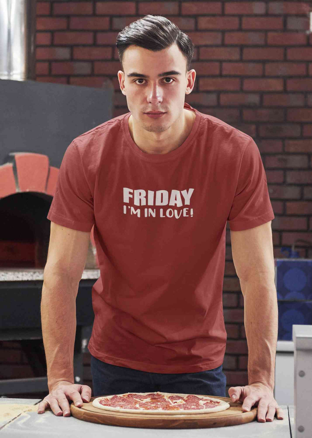 Friday I Am In Love Mens Half Sleeves T-shirt- KidsFashionVilla