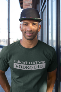 Vodka Mens Half Sleeves T-shirt- KidsFashionVilla