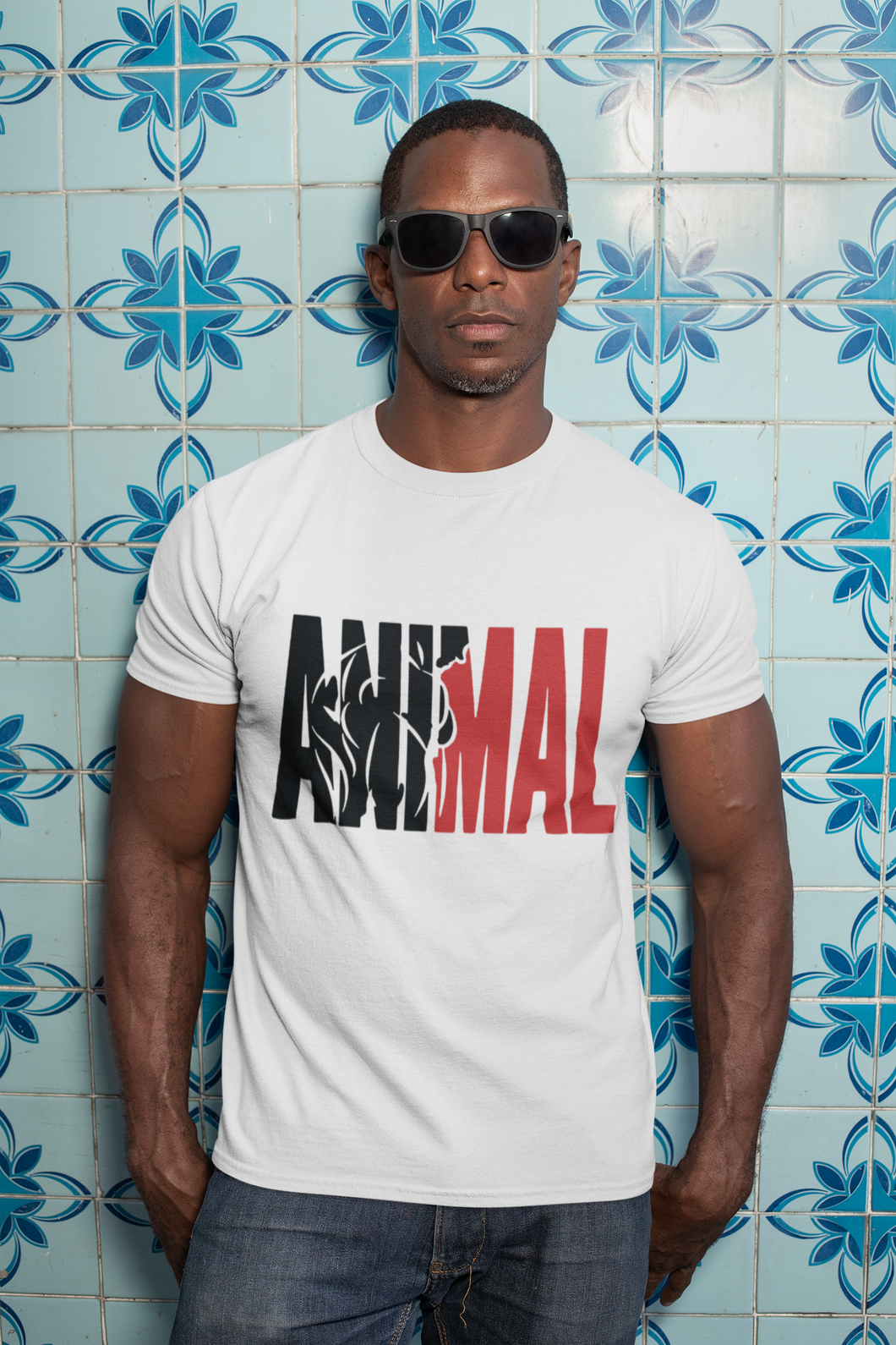 Animal Mens Half Sleeves T-shirt- KidsFashionVilla