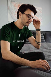 Nothing Mens Half Sleeves T-shirt- KidsFashionVilla