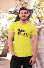 Load image into Gallery viewer, Make Today Count Mens Half Sleeves T-shirt- KidsFashionVilla
