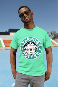 Star Pugs Mens Half Sleeves T-shirt- KidsFashionVilla