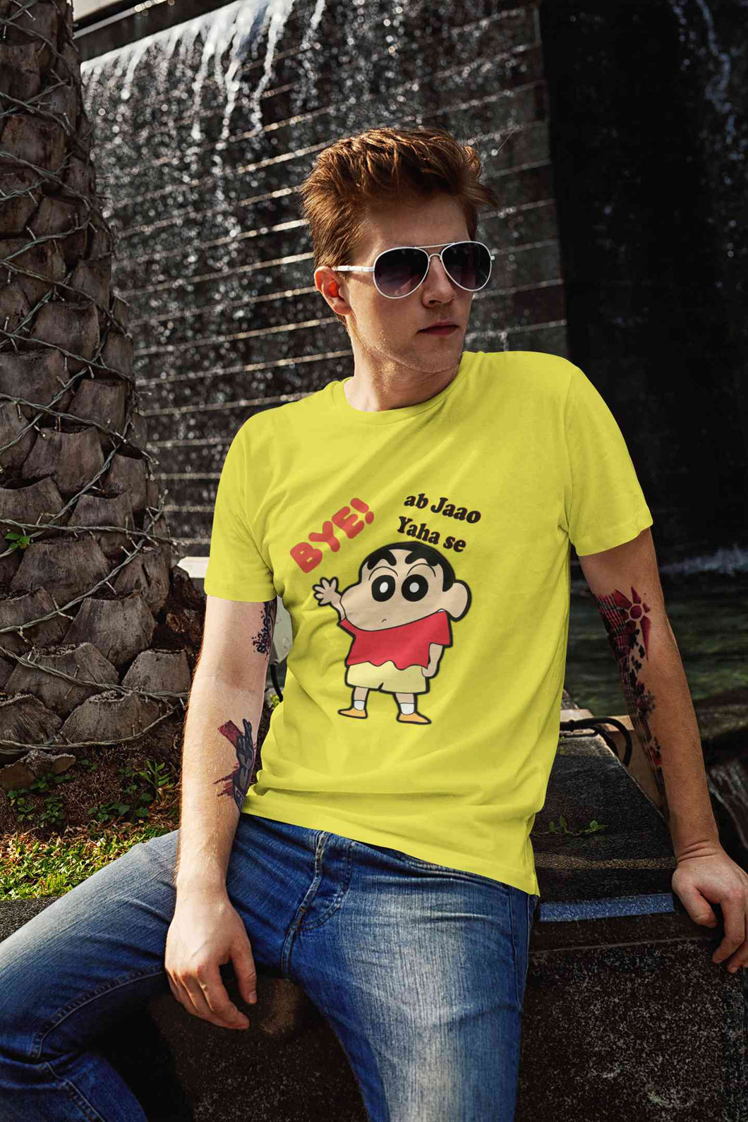 Ab Jao Yaha Se Mens Half Sleeves T-shirt- KidsFashionVilla