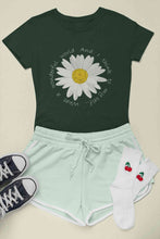 Load image into Gallery viewer, Wonderful World And I Think To My Self What A Slogan Women Half Sleeves T-shirt- KidsFashionVilla
