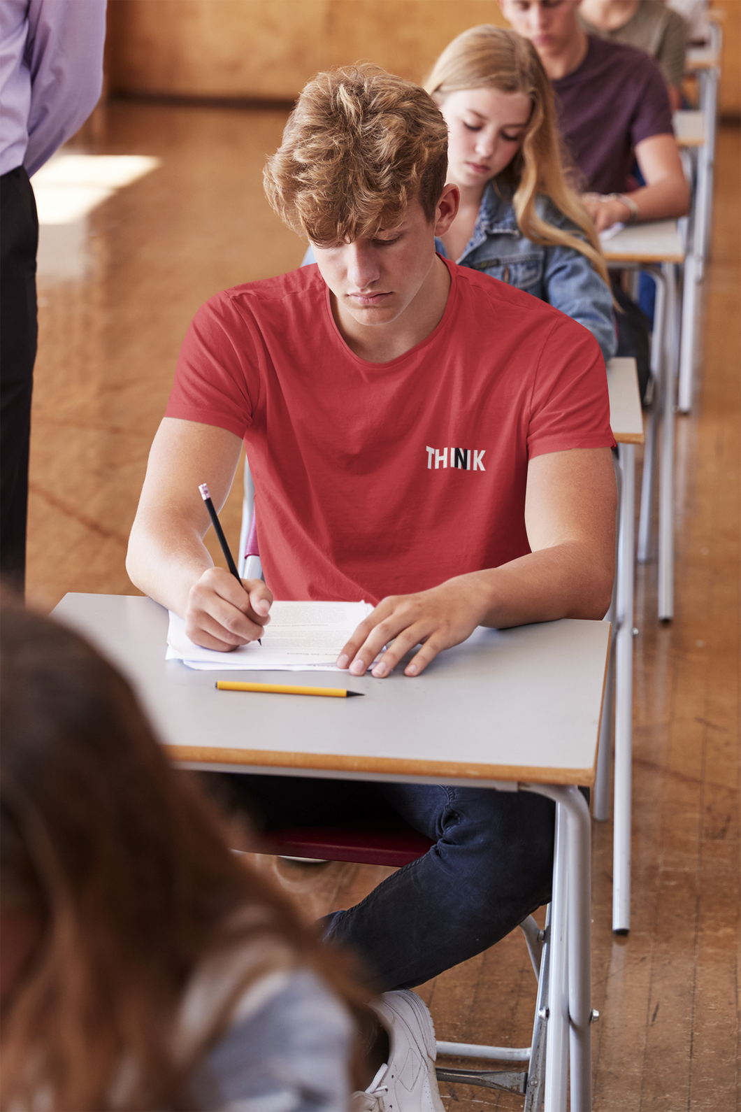 Think Minimal Mens Half Sleeves T-shirt- KidsFashionVilla