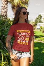 Load image into Gallery viewer, My Blood Type Is Beer Women Half Sleeves T-shirt- KidsFashionVilla
