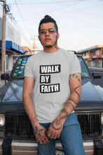 Load image into Gallery viewer, Walk By Faith Mens Half Sleeves T-shirt- KidsFashionVilla
