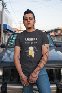 Beer Architect Profession Mens Half Sleeves T-shirt- KidsFashionVilla