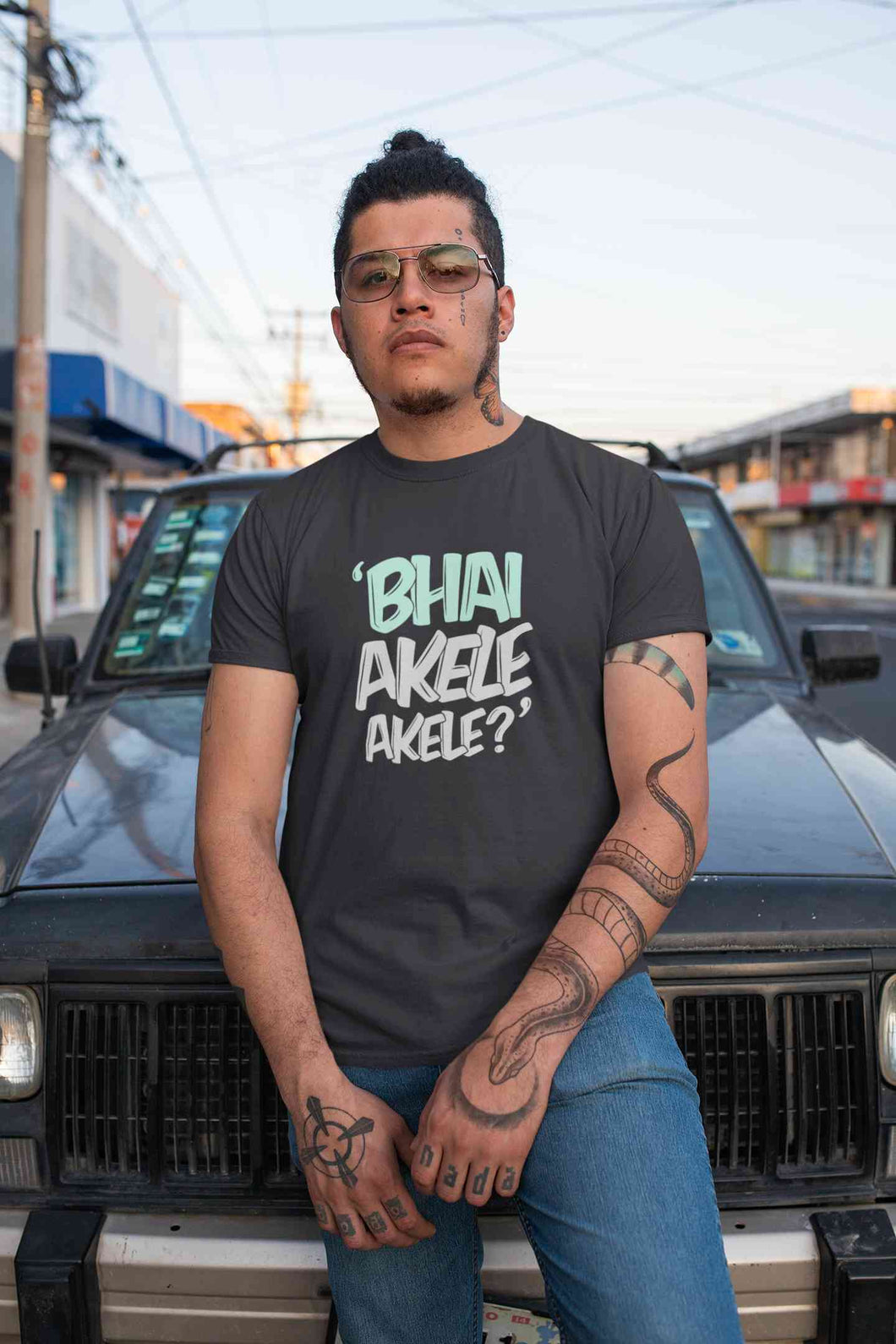 Bhai Akele Akele Mens Half Sleeves T-shirt- KidsFashionVilla