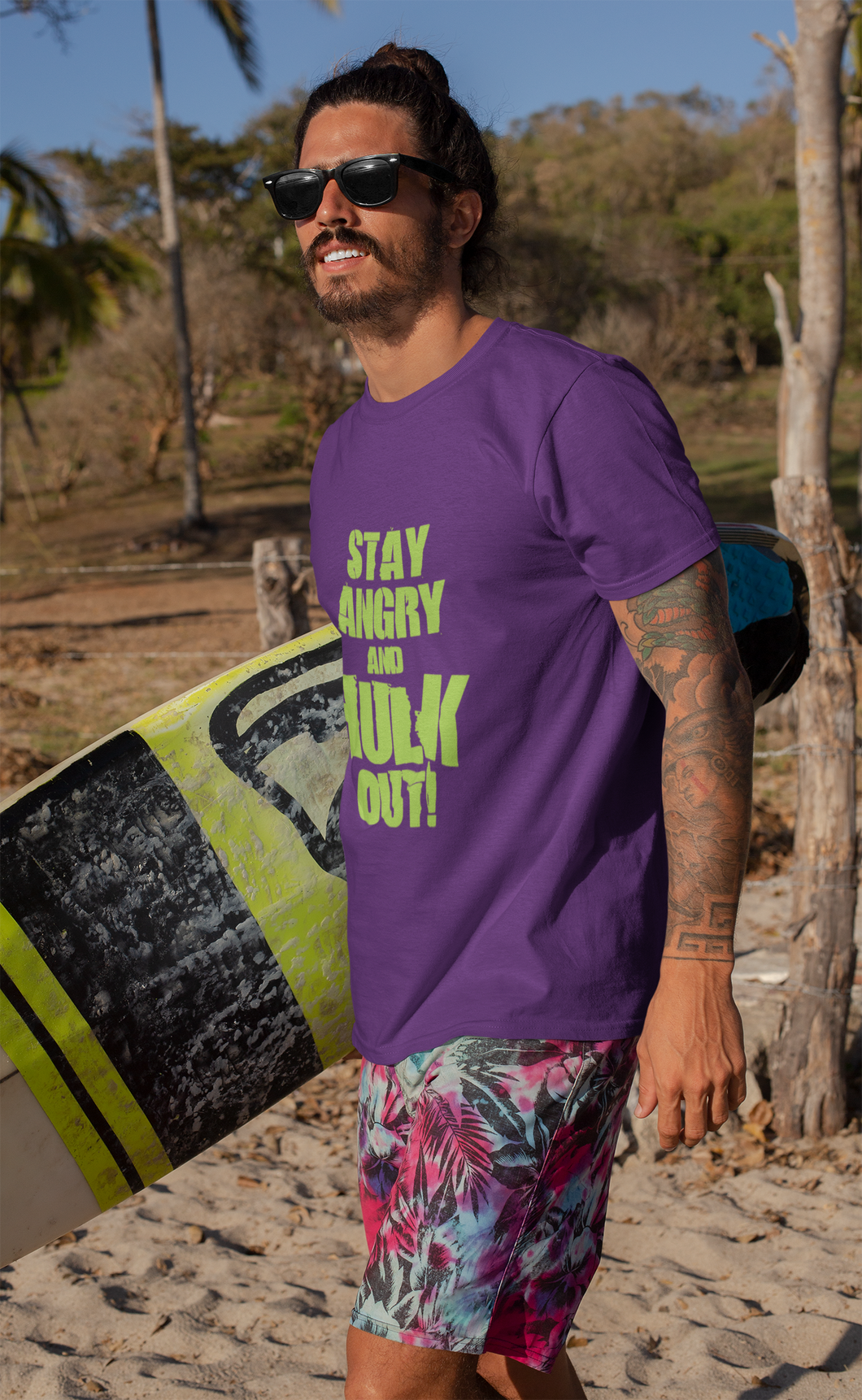 Hulk Out Mens Half Sleeves T-shirt- KidsFashionVilla