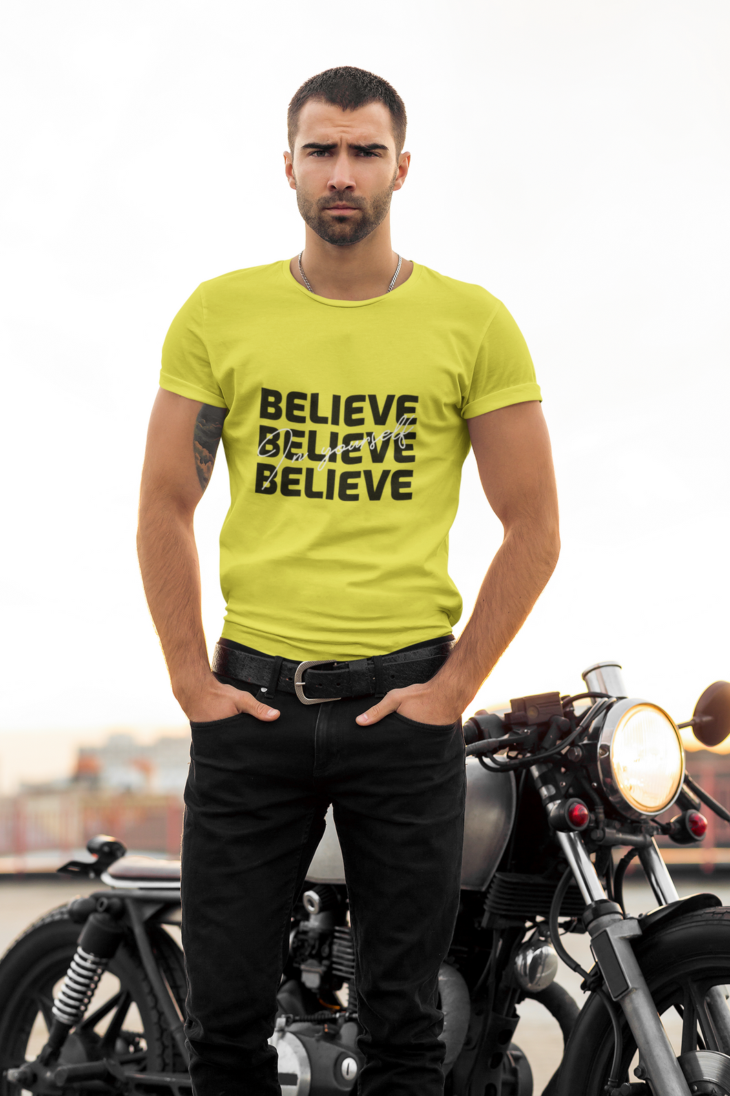 Believe Mens Half Sleeves T-shirt- KidsFashionVilla