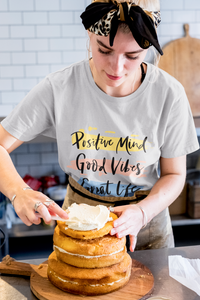 Good Vibes Women Half Sleeves T-shirt- KidsFashionVilla