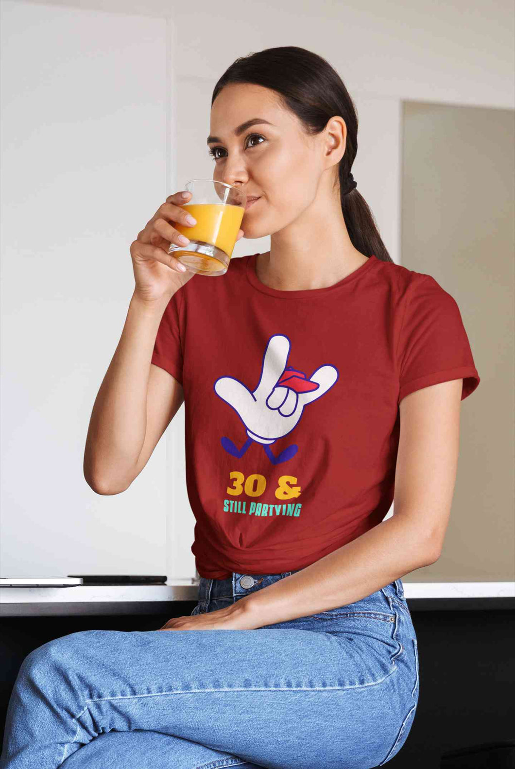 Retro 30s Inspired Graphic Women Half Sleeves T-shirt- KidsFashionVilla