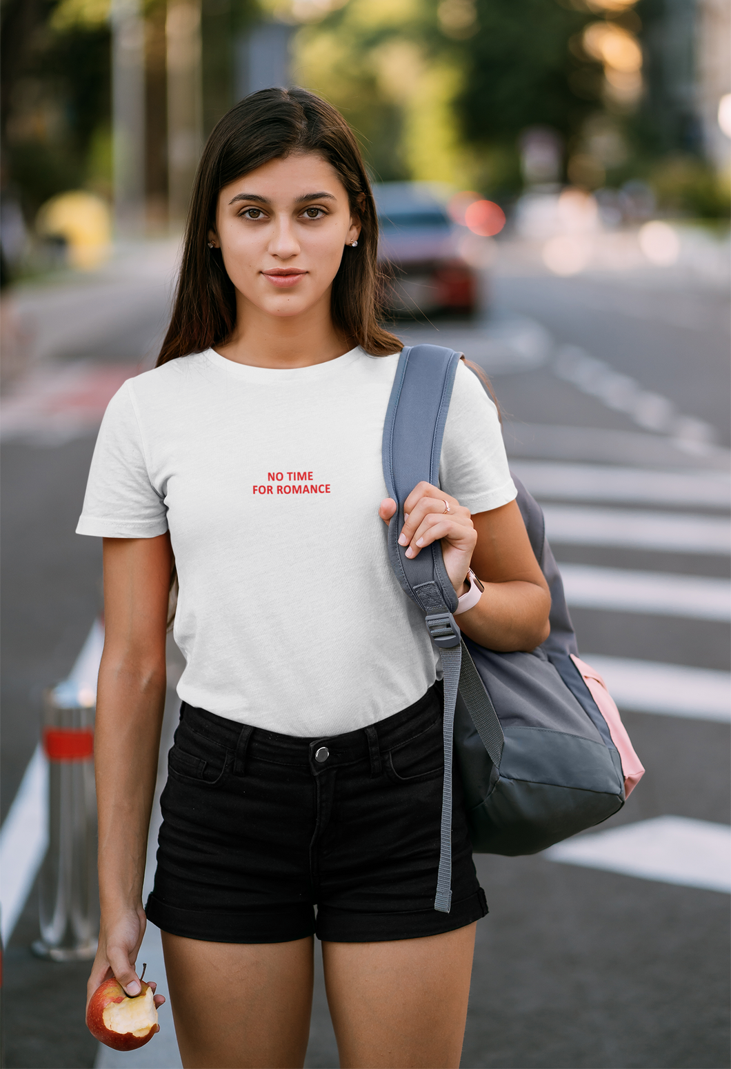 No time for romance Minimal Women Half Sleeves T-shirt- KidsFashionVilla