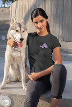 Load image into Gallery viewer, Stegosaurus Pocket Women Half Sleeves T-shirt- KidsFashionVilla
