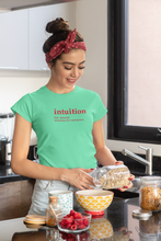 Load image into Gallery viewer, Intuition Quotes Women Half Sleeves T-shirt- KidsFashionVilla
