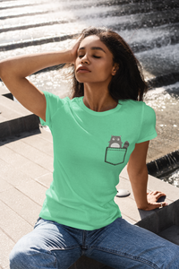 Cute Cat Women Half Sleeves T-shirt- KidsFashionVilla