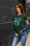 Horror Theme Frankenstein Women Half Sleeves T-shirt- KidsFashionVilla
