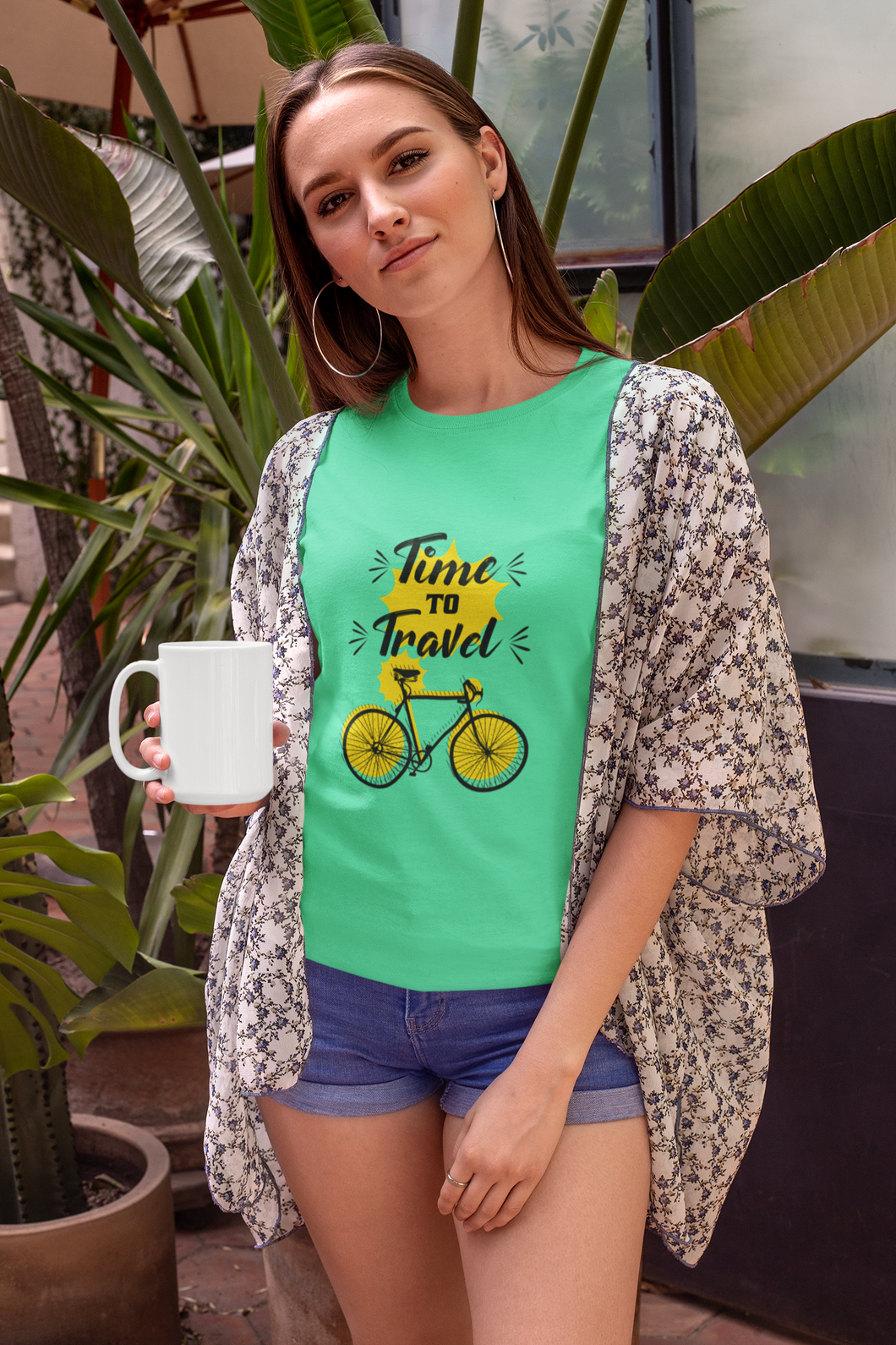 Time To Travel Women Half Sleeves T-shirt- KidsFashionVilla