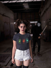 Load image into Gallery viewer, Peace Love And Art Women Half Sleeves T-shirt- KidsFashionVilla
