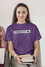 Load image into Gallery viewer, Password Women Half Sleeves T-shirt- KidsFashionVilla
