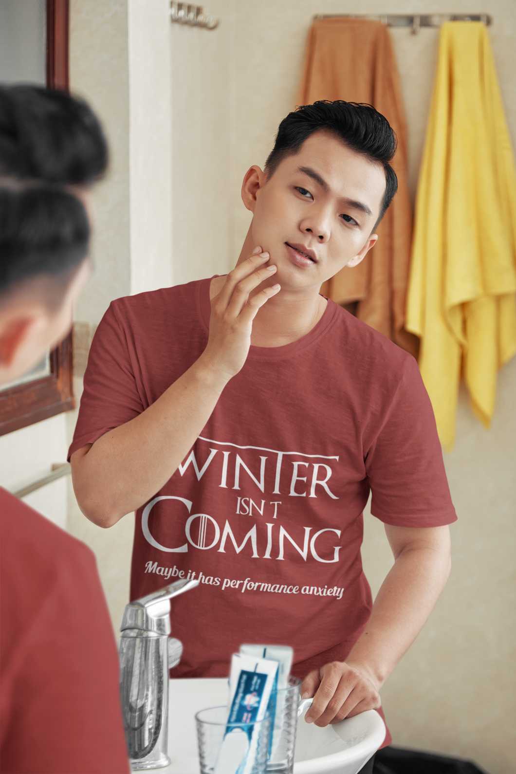 Winter Isnt coming Mens Half Sleeves T-shirt- KidsFashionVilla