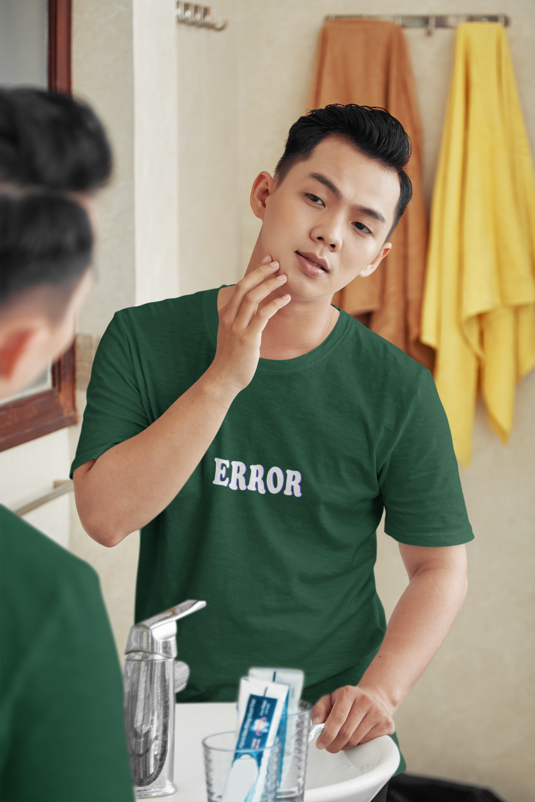 Error Minimal Mens Half Sleeves T-shirt- KidsFashionVilla