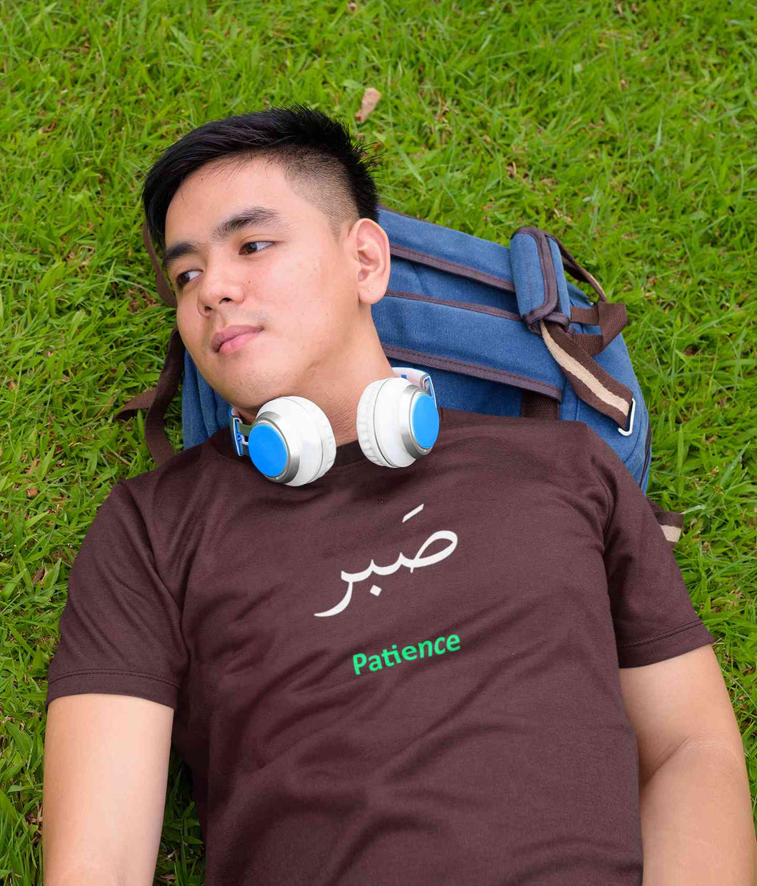 Patience Arabic Words Sabr Mens Half Sleeves T-shirt- KidsFashionVilla