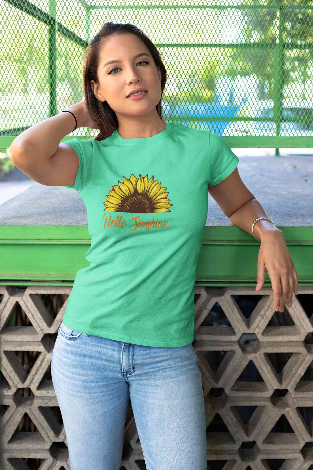 Hello Sunshine Women Half Sleeves T-shirt- KidsFashionVilla
