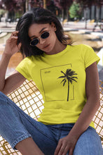 Load image into Gallery viewer, Good Vibes High Tides Women Half Sleeves T-shirt- KidsFashionVilla

