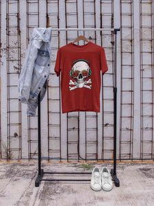 Cool Skull Women Half Sleeves T-shirt- KidsFashionVilla