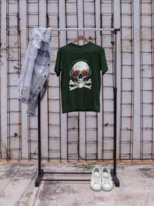 Cool Skull Women Half Sleeves T-shirt- KidsFashionVilla