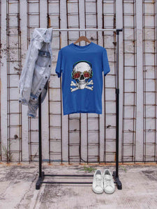 Cool Skull Women Half Sleeves T-shirt- KidsFashionVilla