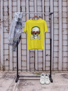 Cool Skull Mens Half Sleeves T-shirt- KidsFashionVilla