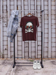 Cool Skull Mens Half Sleeves T-shirt- KidsFashionVilla