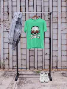 Cool Skull Women Half Sleeves T-shirt- KidsFashionVilla