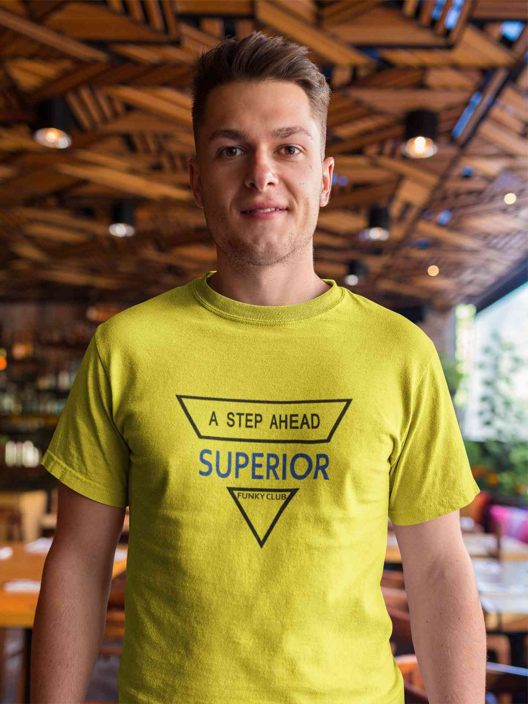 A Step Ahead Superior Mens Half Sleeves T-shirt- KidsFashionVilla