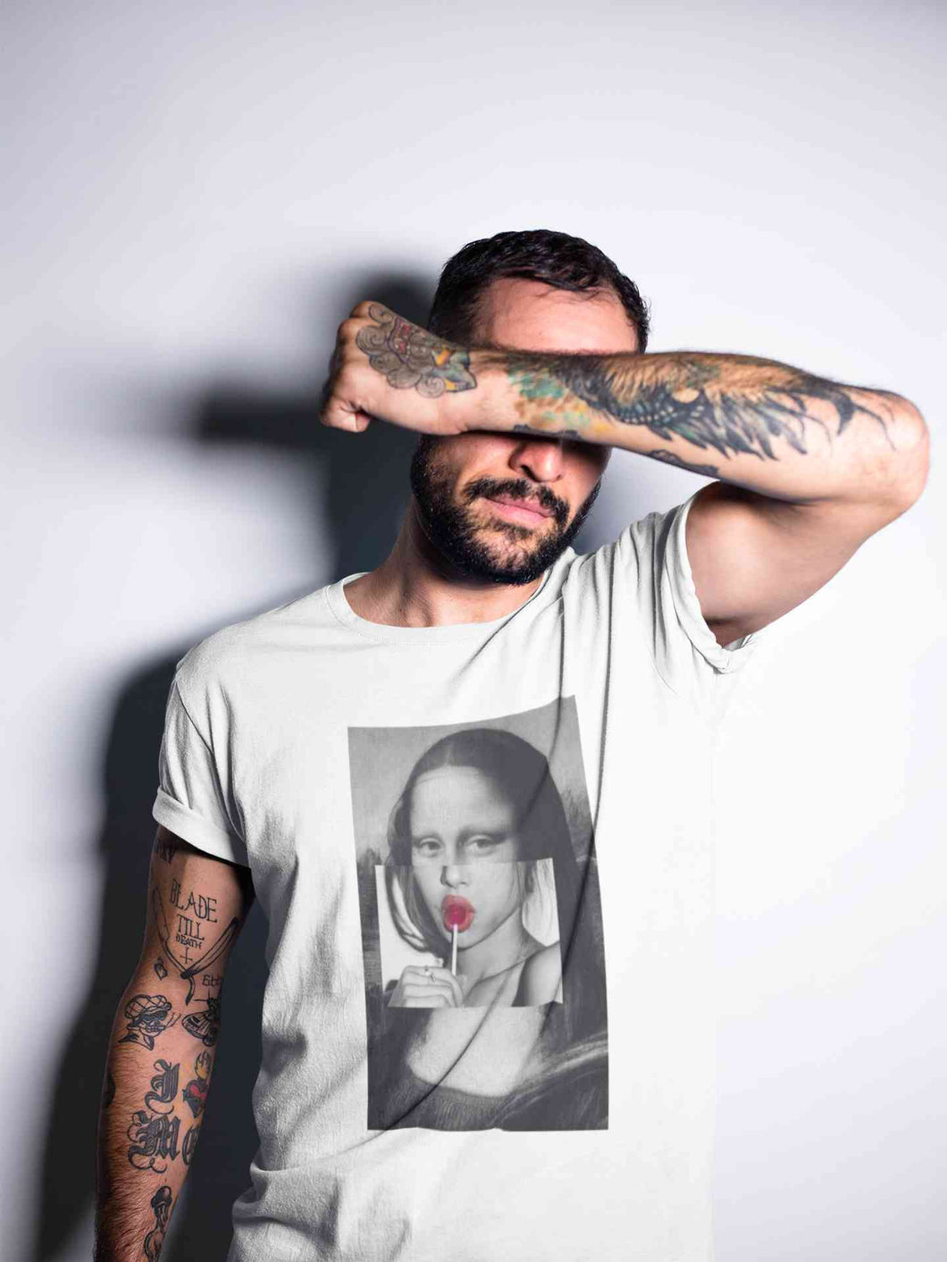 Lollipop Mona Lisa Mens Half Sleeves T-shirt- KidsFashionVilla