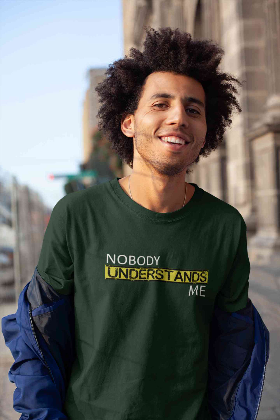 Nobody Understands Me Mens Half Sleeves T-shirt- KidsFashionVilla