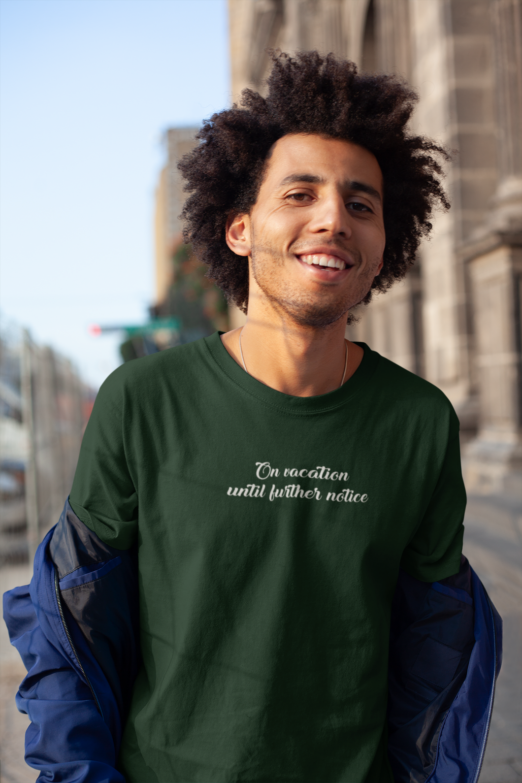 On Vacation Until Further Notice Quotes Mens Half Sleeves T-shirt- KidsFashionVilla
