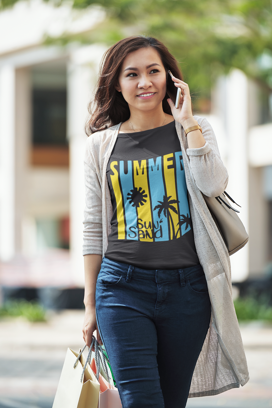 Summer Women Half Sleeves T-shirt- KidsFashionVilla