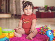 Load image into Gallery viewer, My First Diwali Boom Rompers for Baby Girl- KidsFashionVilla

