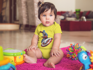 Superhero Cartoon  Rompers for Baby Girl- KidsFashionVilla