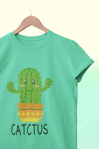 Catctus Mens Half Sleeves T-shirt- KidsFashionVilla