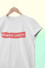 Load image into Gallery viewer, Babes Unite Women Half Sleeves T-shirt- KidsFashionVilla
