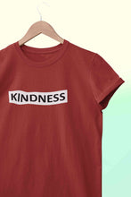 Load image into Gallery viewer, Kindness Women Half Sleeves T-shirt- KidsFashionVilla
