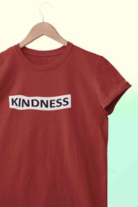 Kindness Women Half Sleeves T-shirt- KidsFashionVilla