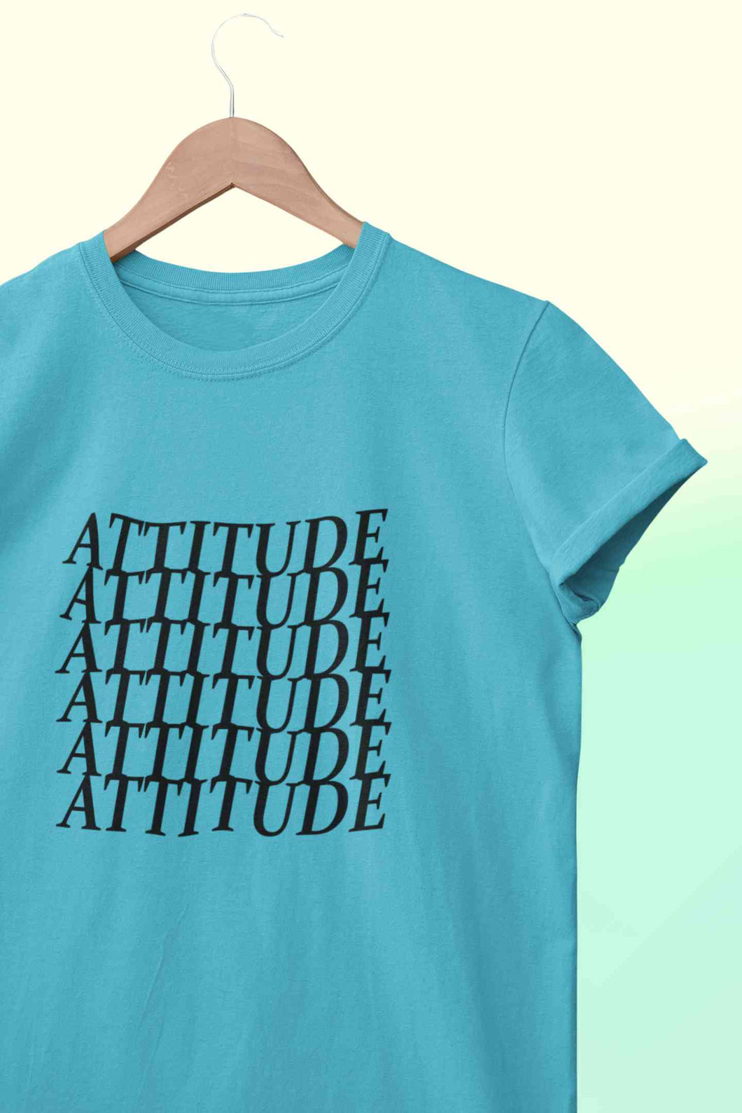 Attitude Women Half Sleeves T-shirt- KidsFashionVilla